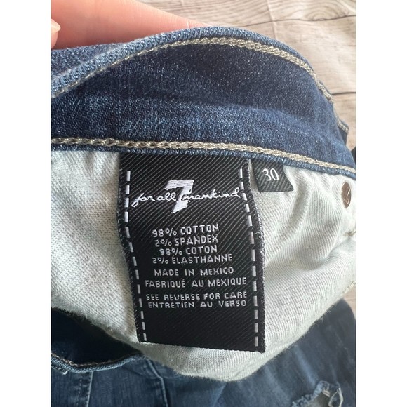 7 for all Mankind Men's Slimmy Jeans Distressed Size 30 - Picture 6 of 8